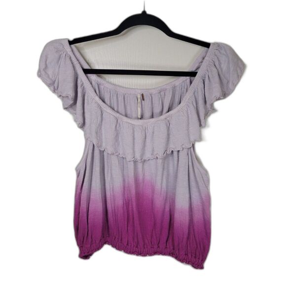 Free People Cora Lee Tie Dye Off the Shoulder Top - Picture 1 of 4
